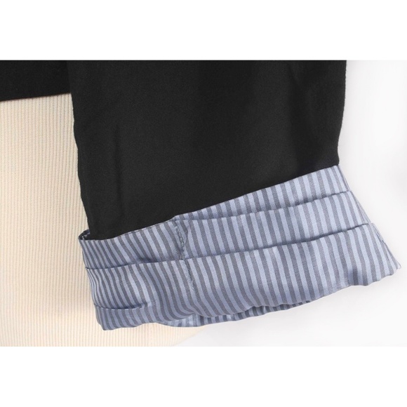 FREE PEOPLE Black Dolman Sleeve Cropped 2 Button Pattern Cuff Blazer - Picture 7 of 7